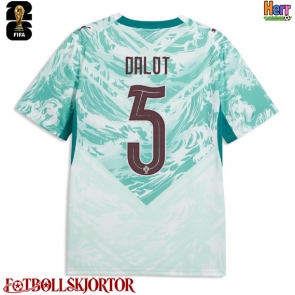 Portugal Diogo Dalot #5 Bortatröja VM 2026 Kortärmad